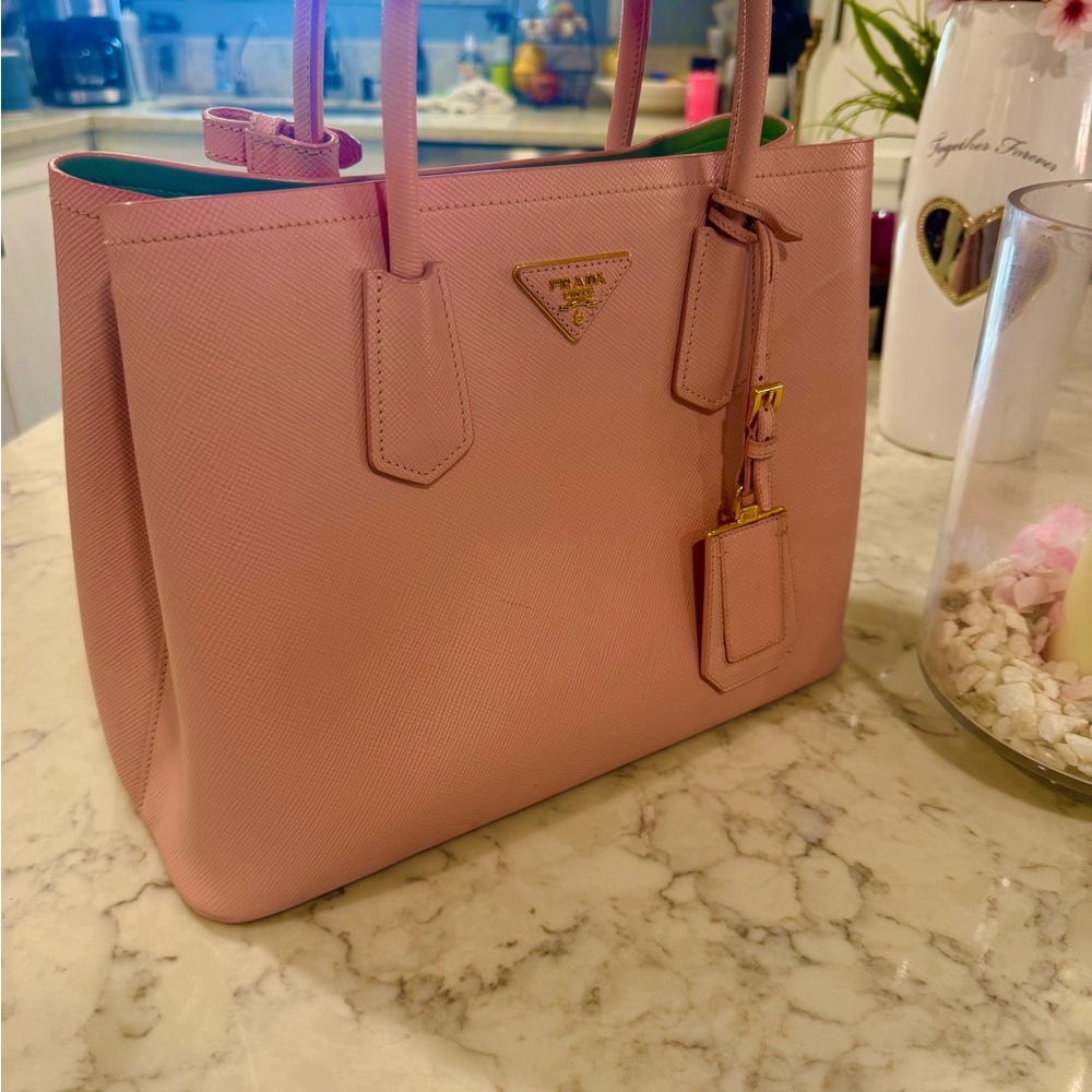 Prada Blush Pink Saffiano Leather Tote
